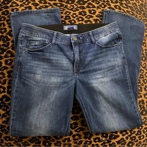 DEMOCRACY Distressed Flared/ Boot Cut JEANS.  Like New.